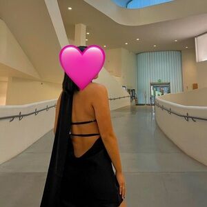 Black mini formal dress